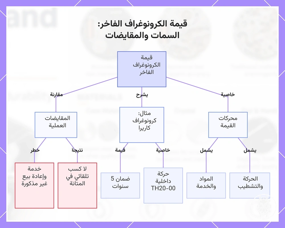 قيمة الكرونوغراف الفاخر: السمات والمقايضات