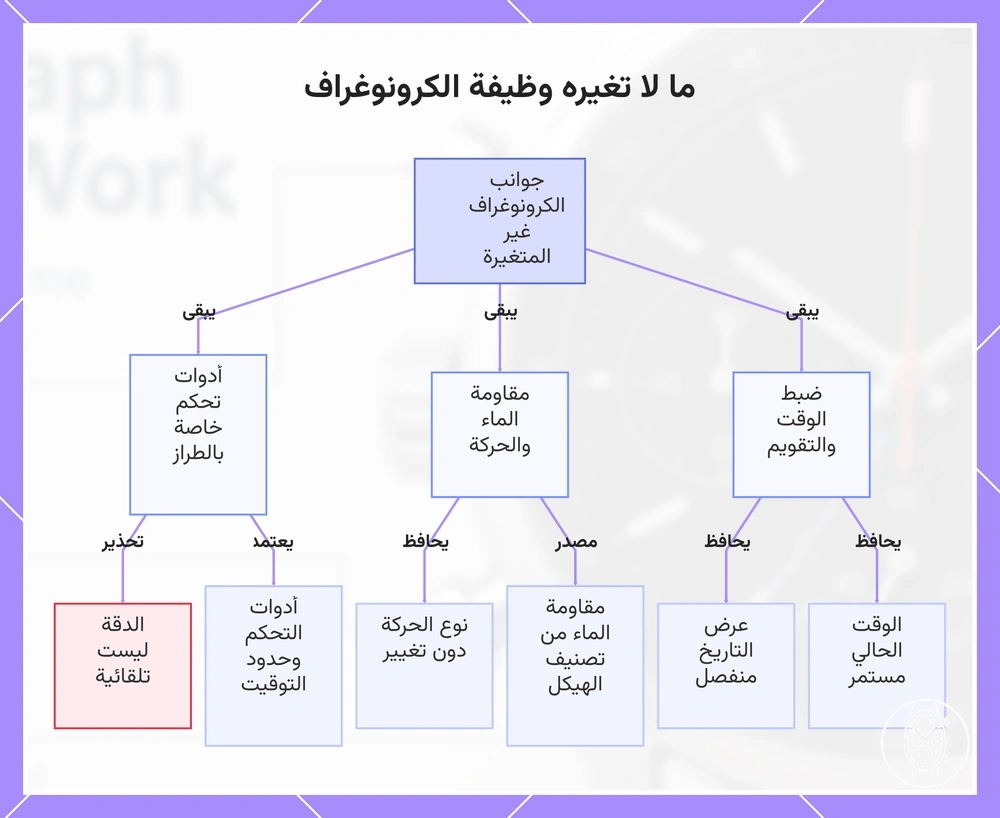 ما لا تغيره وظيفة الكرونوغراف