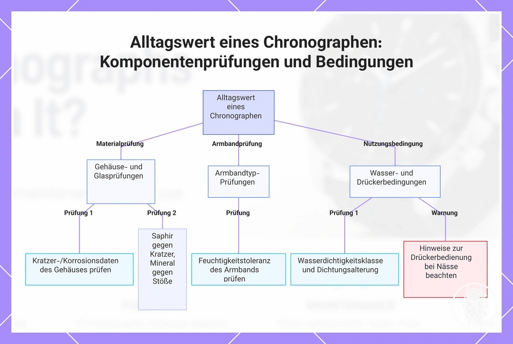 Alltagswert eines Chronographen: Komponentenprüfungen und Bedingungen