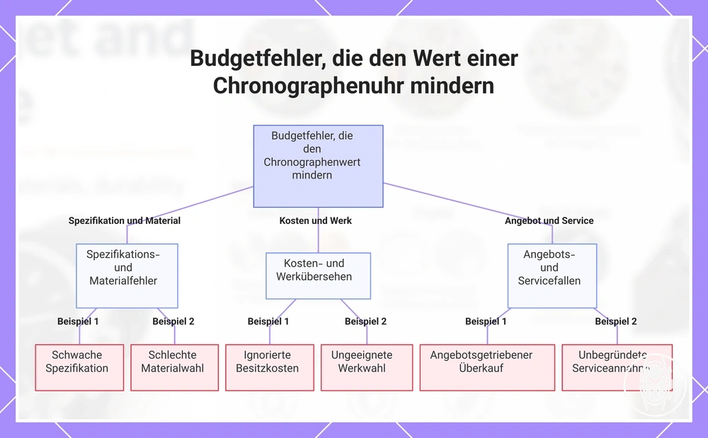Budgetfehler, die den Wert einer Chronographenuhr mindern