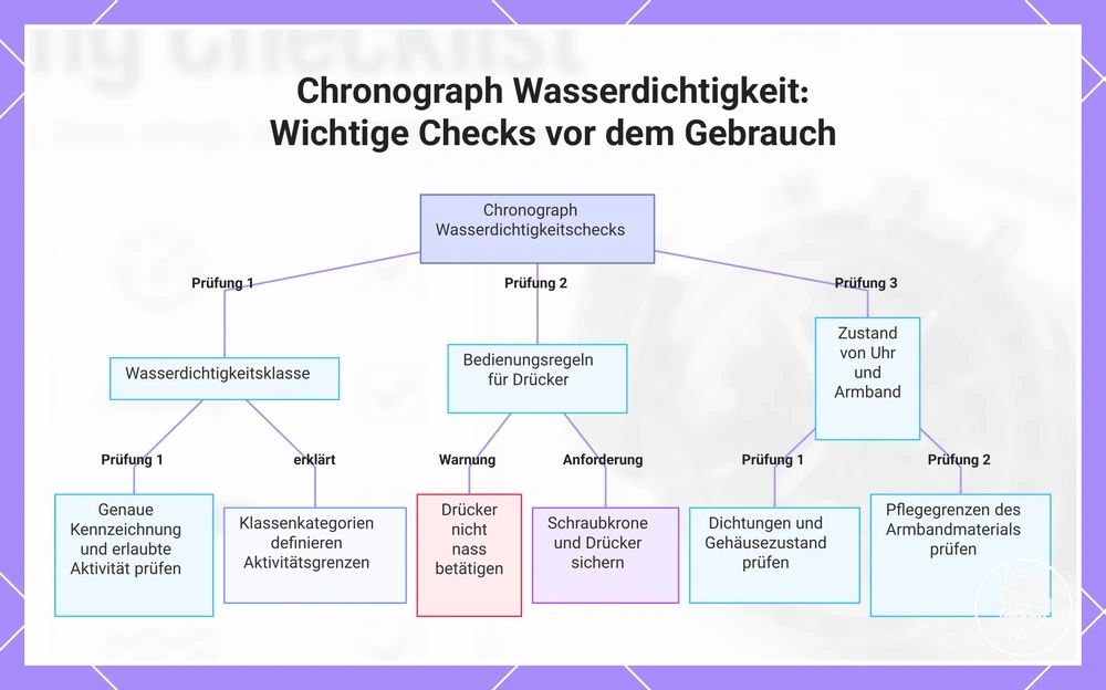 Chronograph Wasserdichtigkeit: Wichtige Checks vor dem Gebrauch