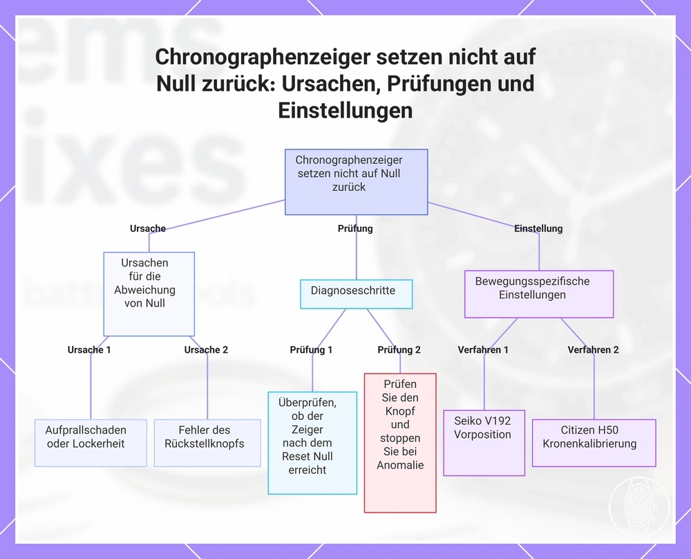 Chronographenzeiger setzen nicht auf Null zurück: Ursachen, Prüfungen und Einstellungen