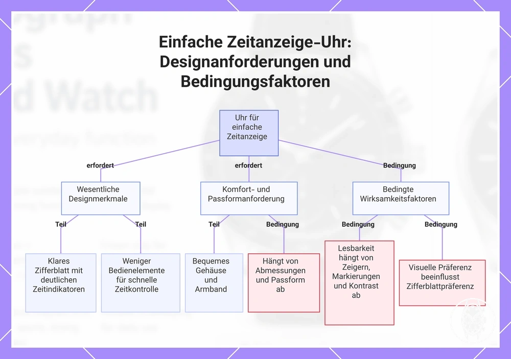 Einfache Zeitanzeige-Uhr: Designanforderungen und Bedingungsfaktoren