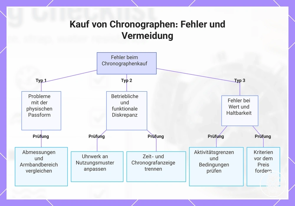 Kauf von Chronographen: Fehler und Vermeidung
