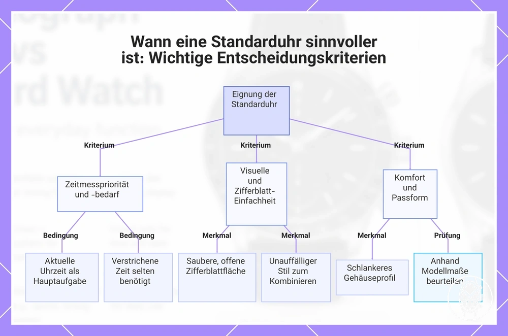 Wann eine Standarduhr sinnvoller ist: Wichtige Entscheidungskriterien