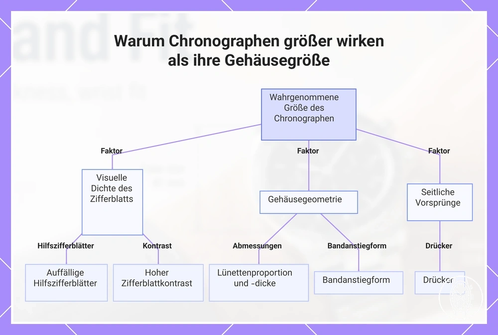 Warum Chronographen größer wirken als ihre Gehäusegröße