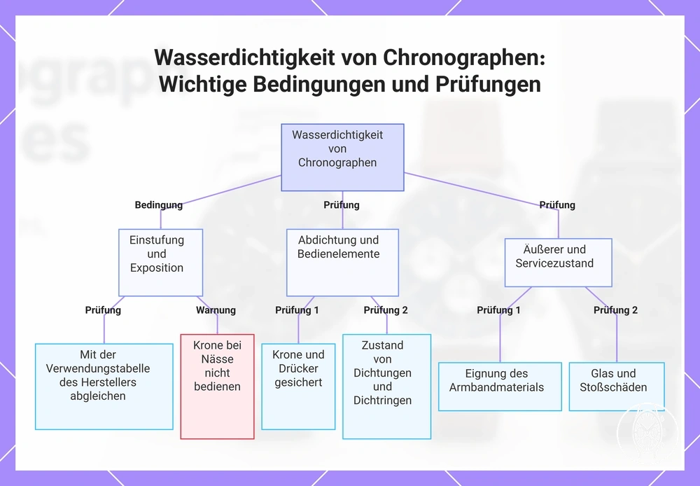Wasserdichtigkeit von Chronographen: Wichtige Bedingungen und Prüfungen