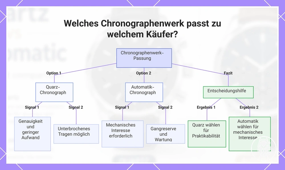 Welches Chronographenwerk passt zu welchem Käufer?