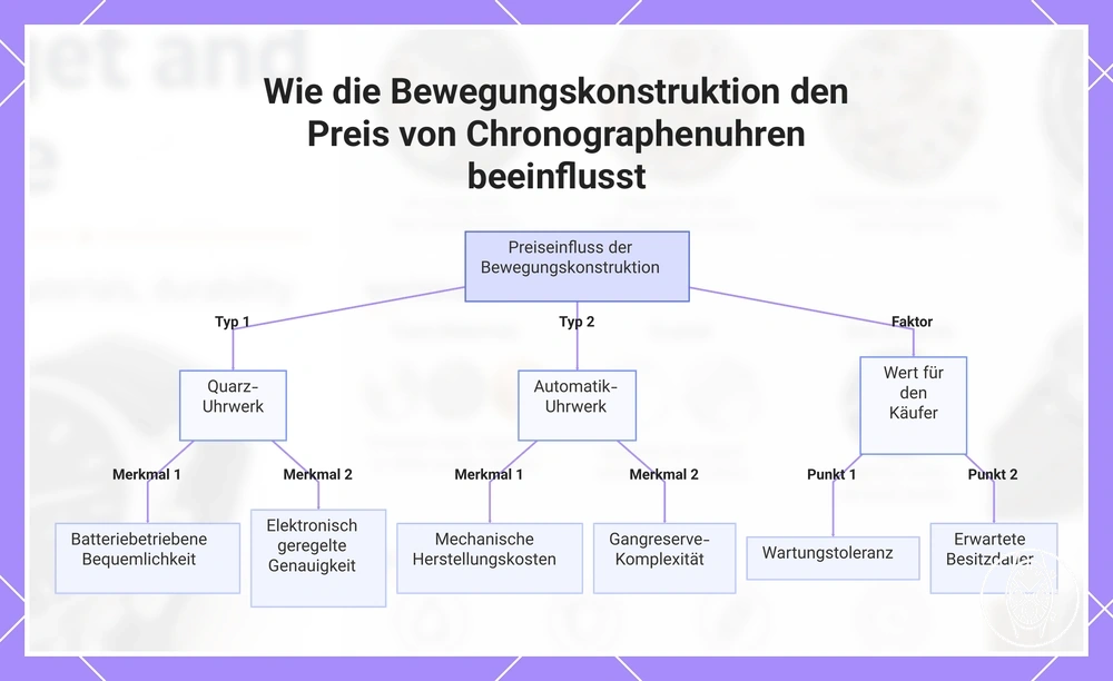 Wie die Bewegungskonstruktion den Preis von Chronographenuhren beeinflusst