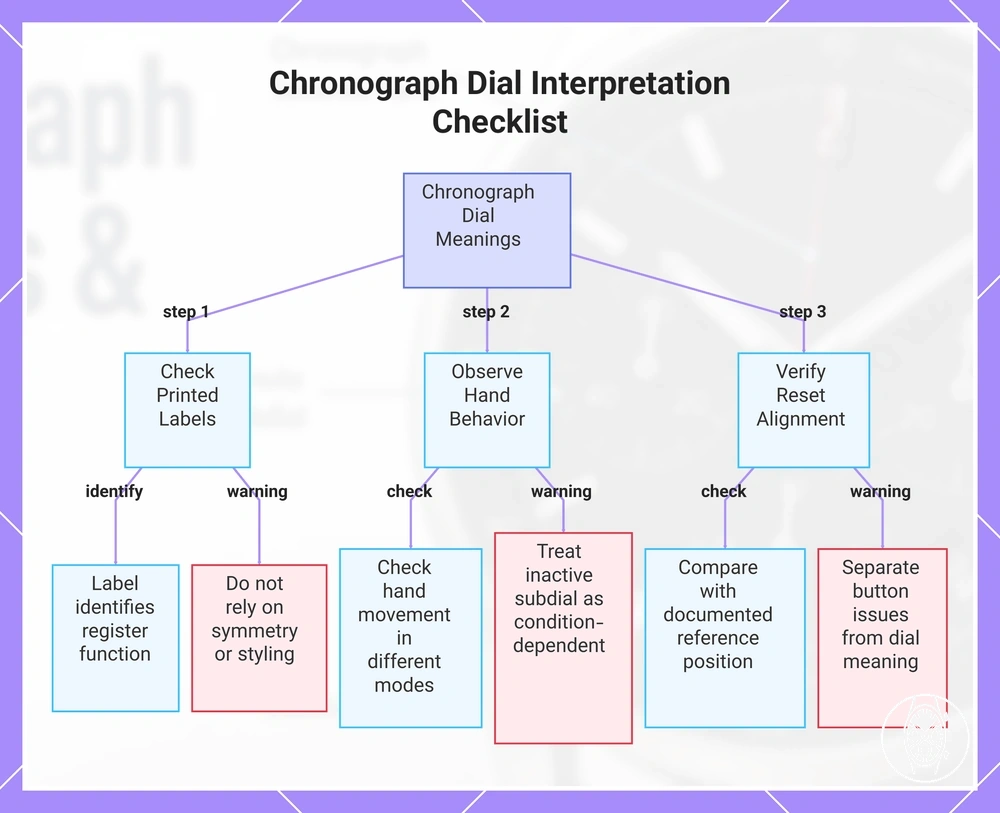 Chronograph Dial Interpretation Checklist