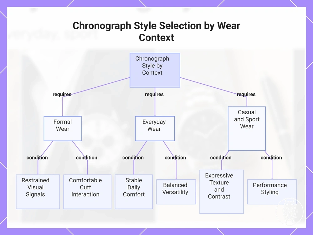 Chronograph Style Selection by Wear Context