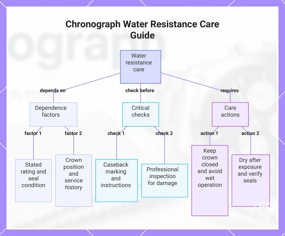 Chronograph Water Resistance Care Guide