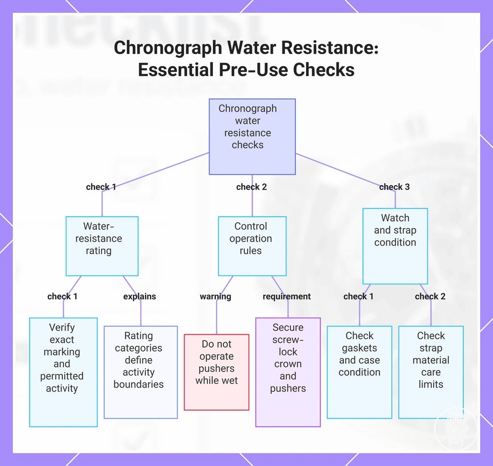 Chronograph Water Resistance: Essential Pre-Use Checks