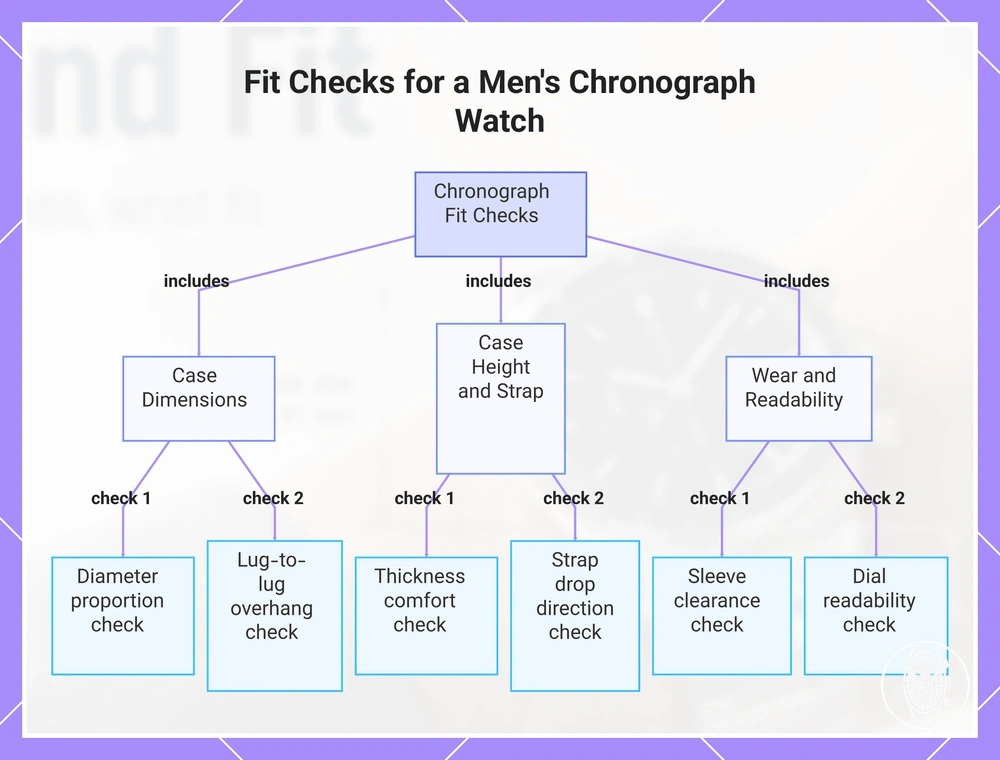 Fit Checks for a Men's Chronograph Watch