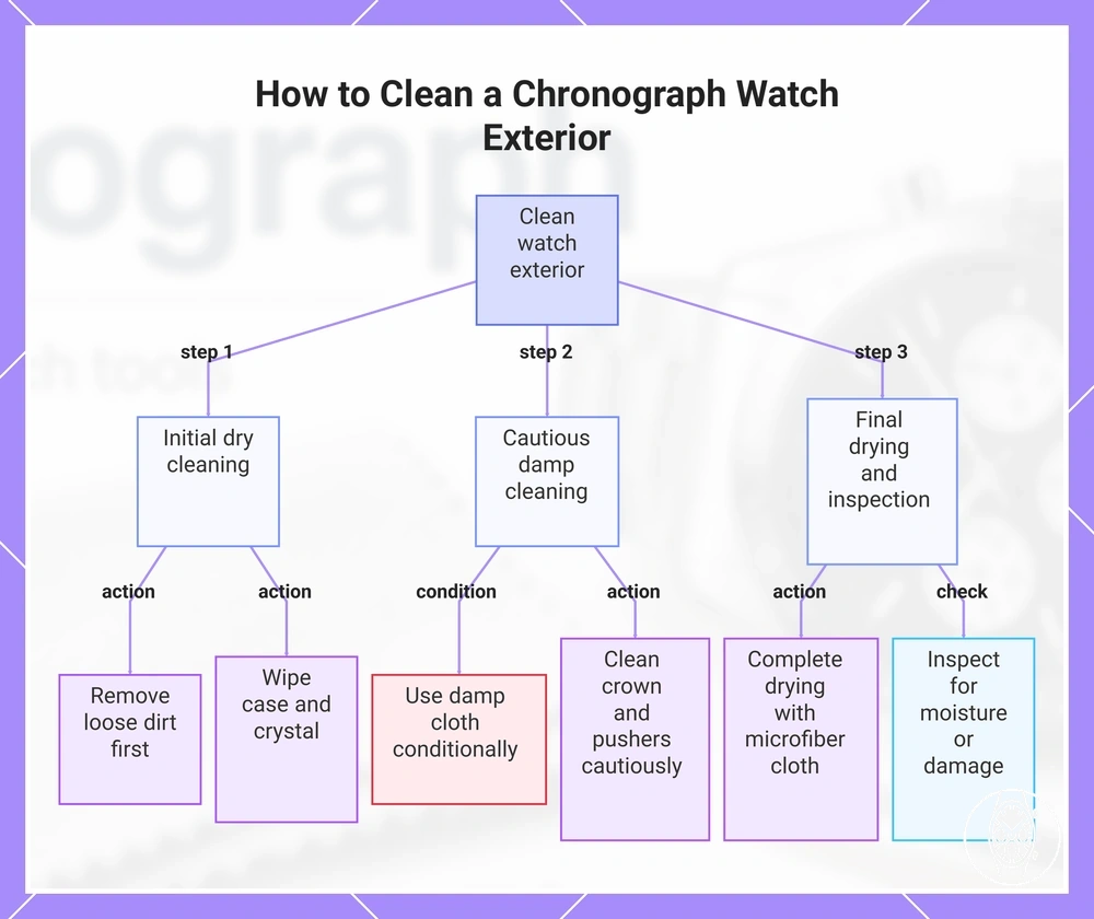 How to Clean a Chronograph Watch Exterior