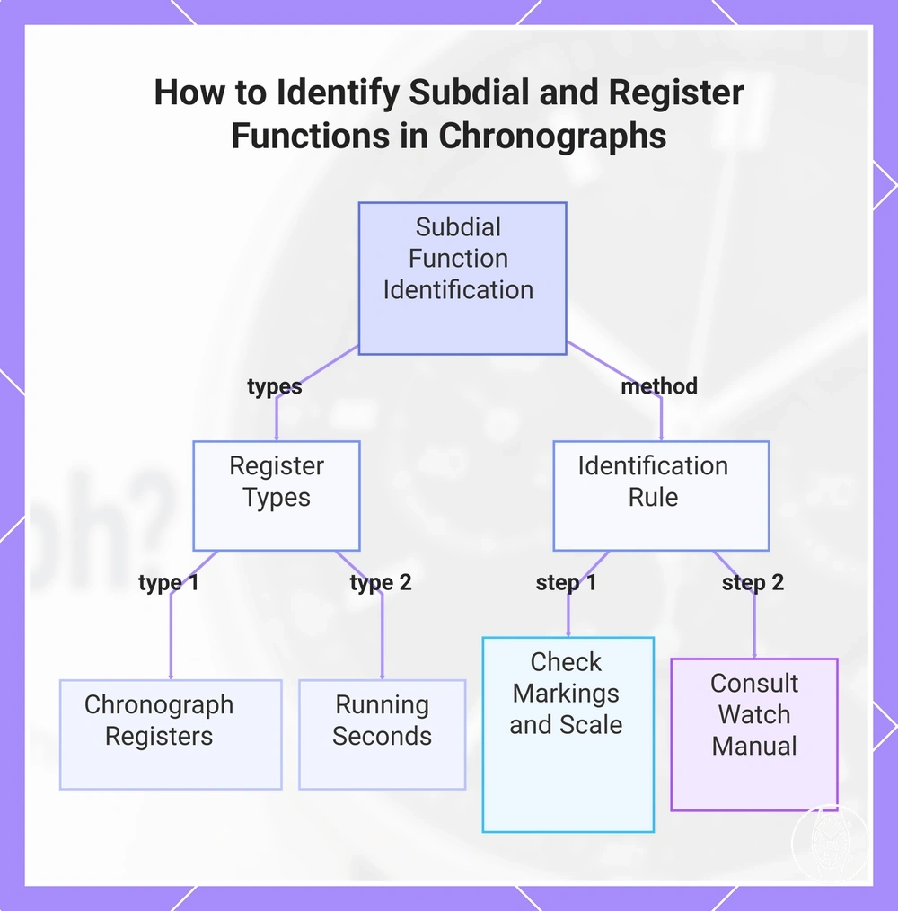 How to Identify Subdial and Register Functions in Chronographs