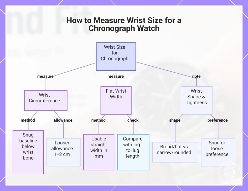 How to Measure Wrist Size for a Chronograph Watch