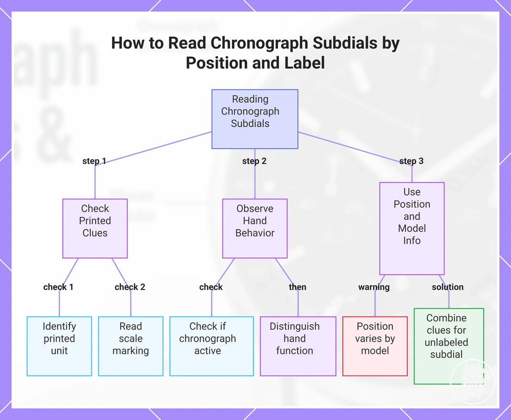 How to Read Chronograph Subdials by Position and Label