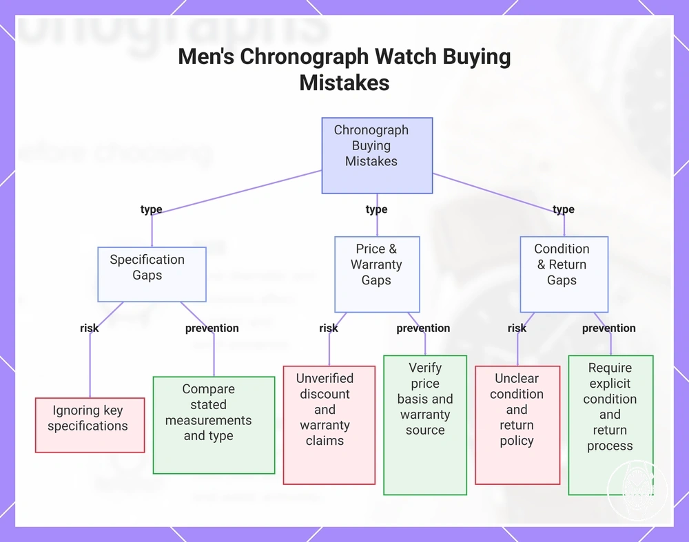 Men's Chronograph Watch Buying Mistakes
