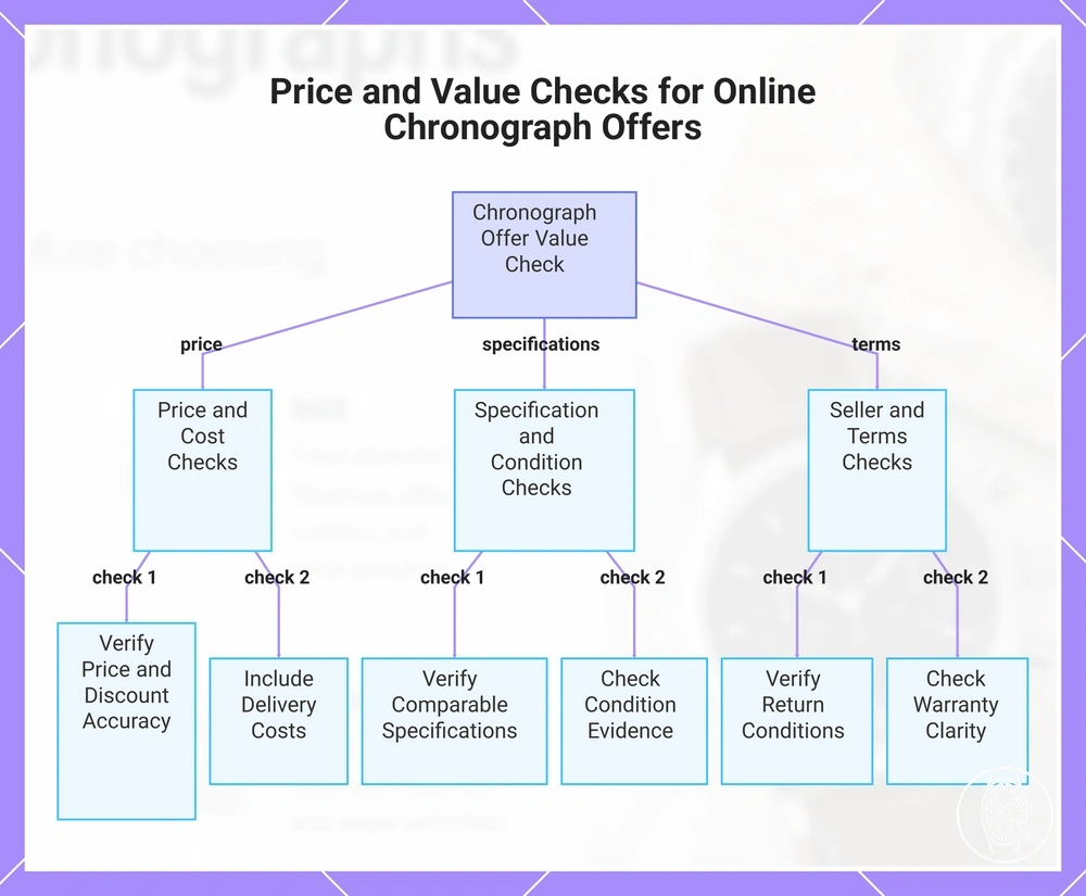 Price and Value Checks for Online Chronograph Offers