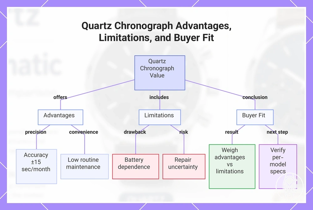 Quartz Chronograph Advantages, Limitations, and Buyer Fit