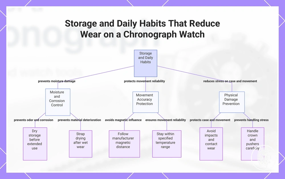 Storage and Daily Habits That Reduce Wear on a Chronograph Watch