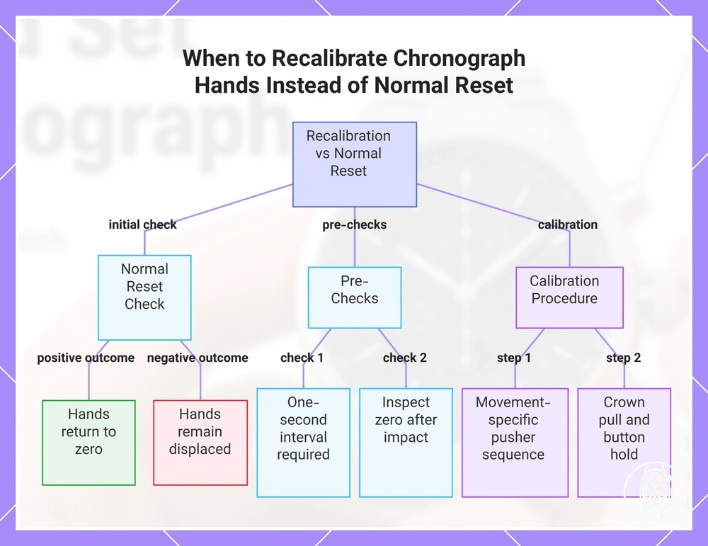When to Recalibrate Chronograph Hands Instead of Normal Reset
