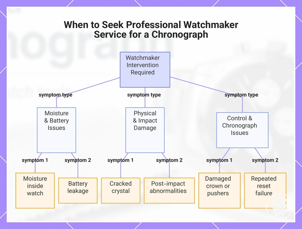 When to Seek Professional Watchmaker Service for a Chronograph