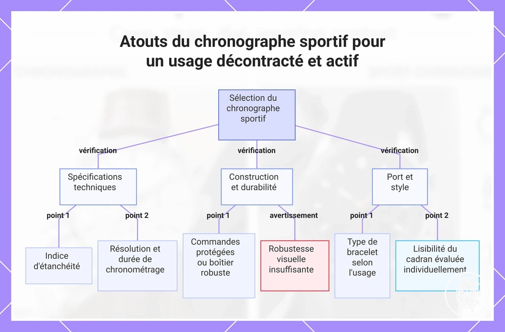 Atouts du chronographe sportif pour un usage décontracté et actif