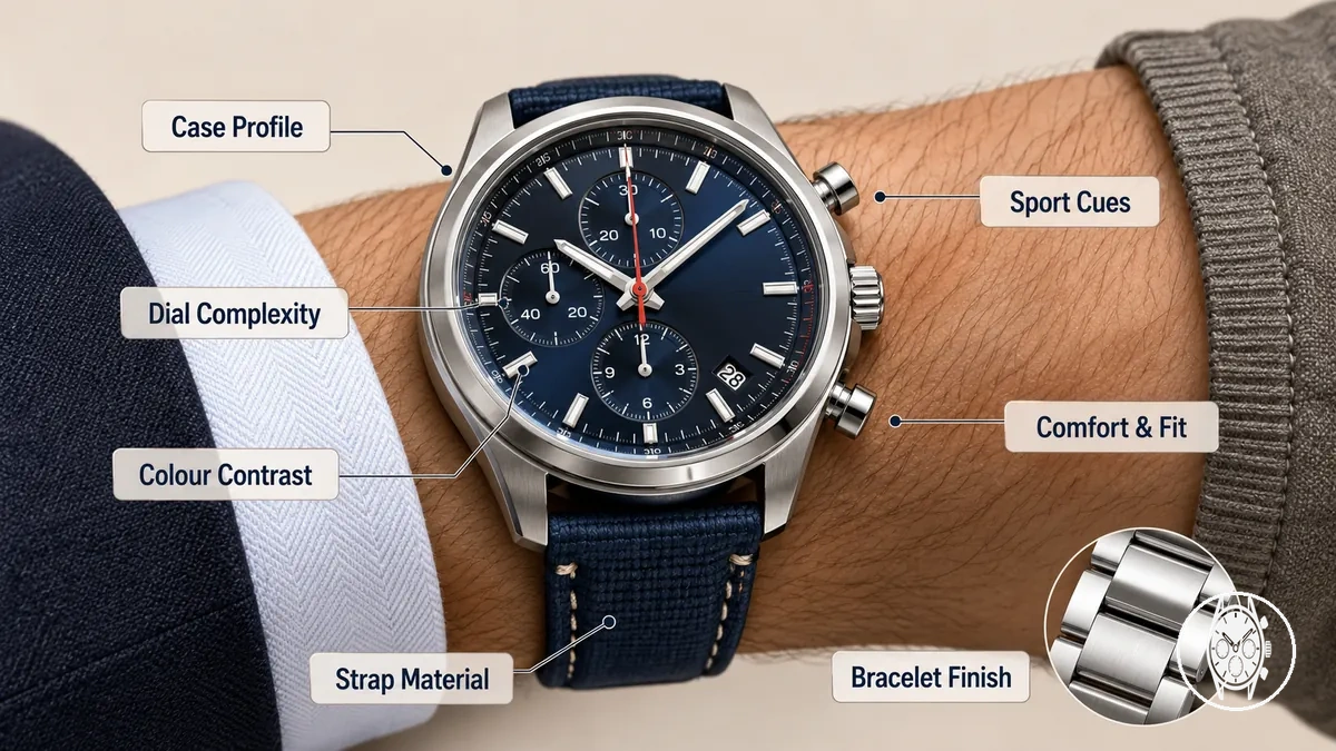 Chronographe adapte style port