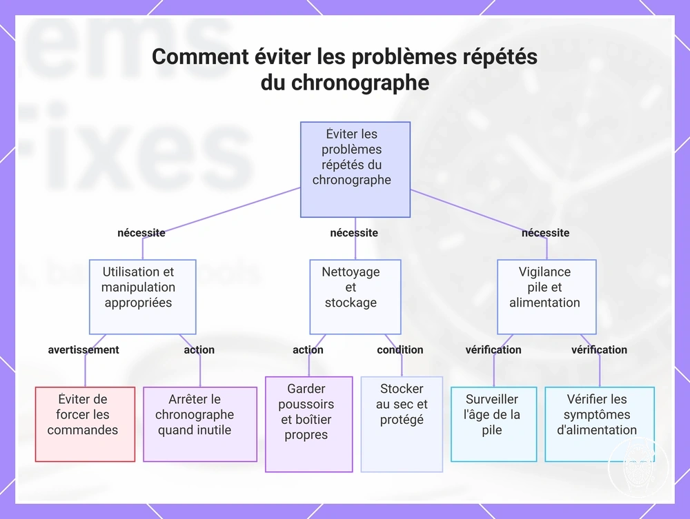 Comment éviter les problèmes répétés du chronographe