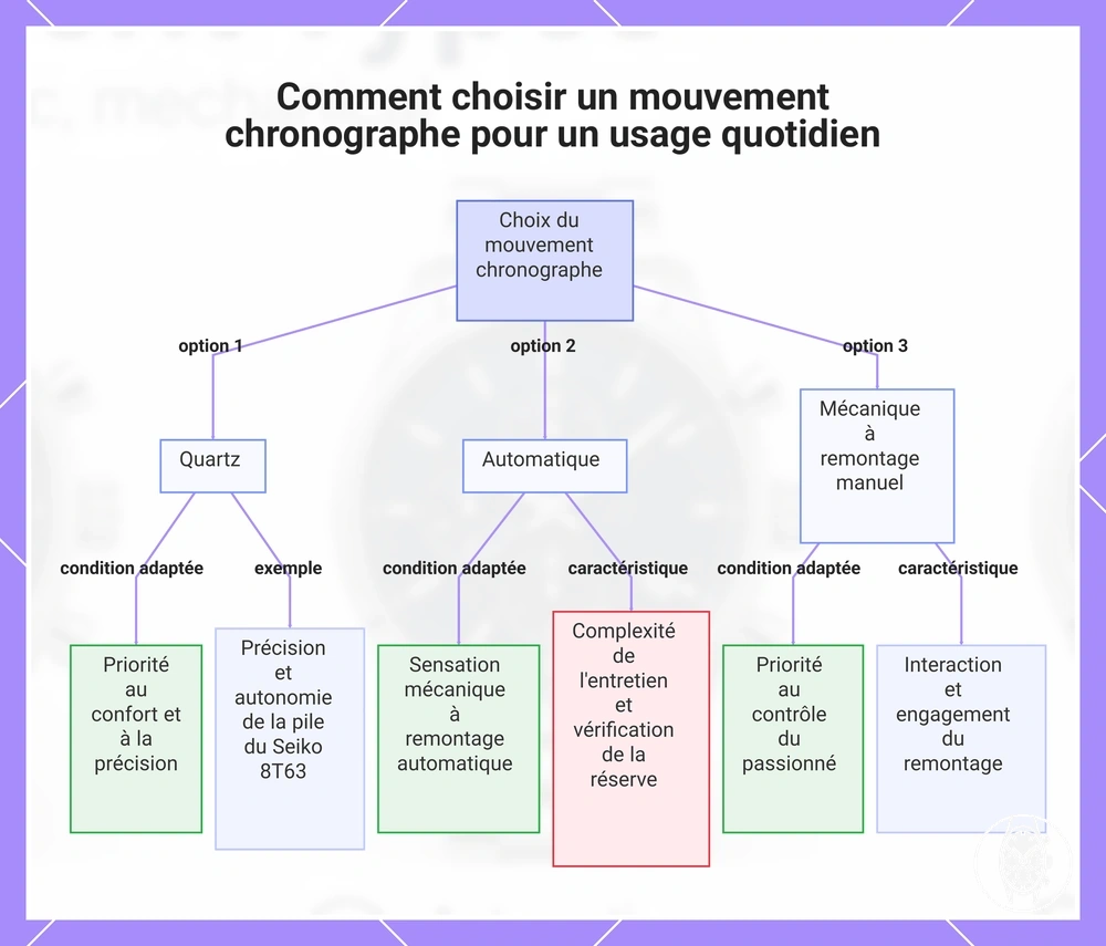 Comment choisir un mouvement chronographe pour un usage quotidien