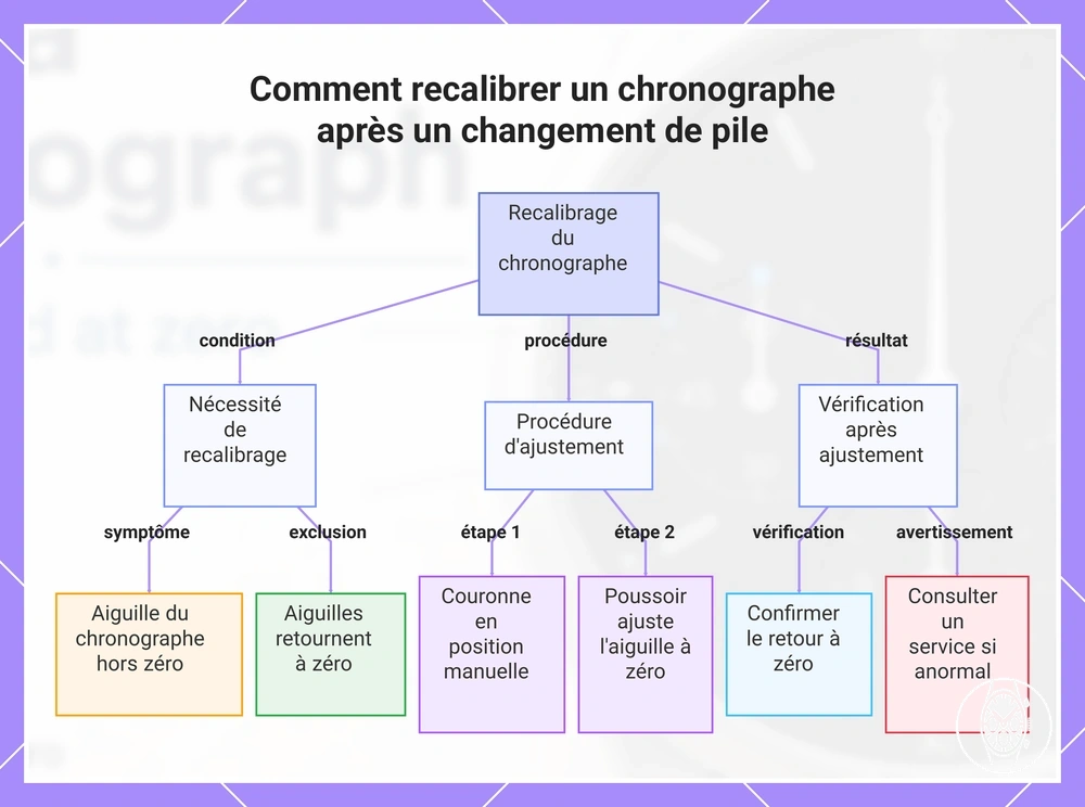 Comment recalibrer un chronographe après un changement de pile