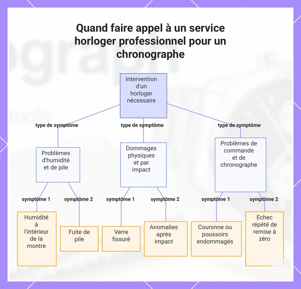 Quand faire appel à un service horloger professionnel pour un chronographe