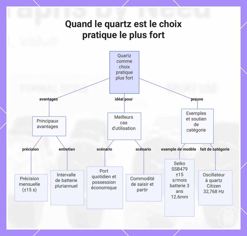 Quand le quartz est le choix pratique le plus fort