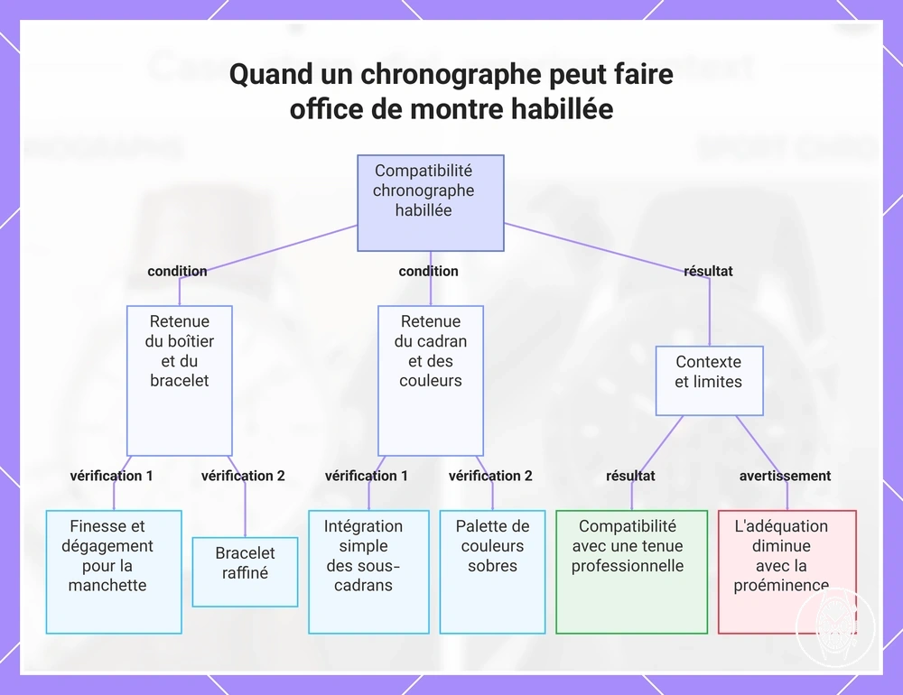 Quand un chronographe peut faire office de montre habillée