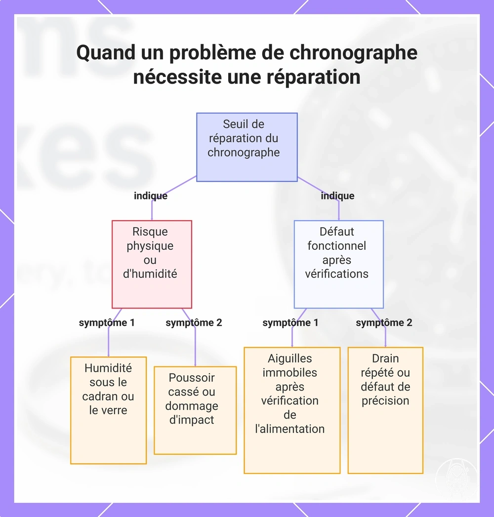 Quand un problème de chronographe nécessite une réparation