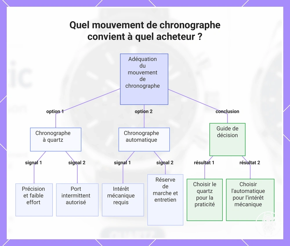 Quel mouvement de chronographe convient à quel acheteur ?