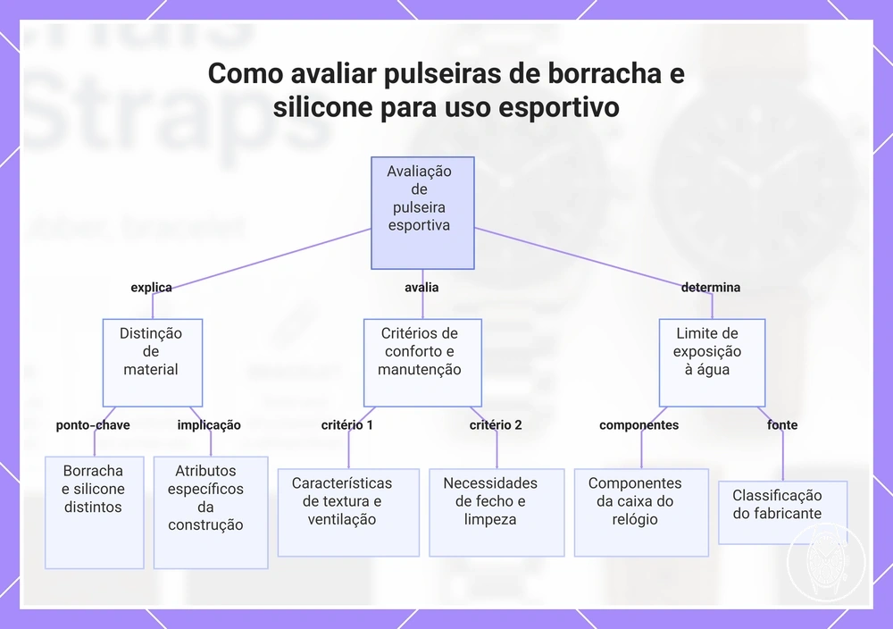 Como avaliar pulseiras de borracha e silicone para uso esportivo