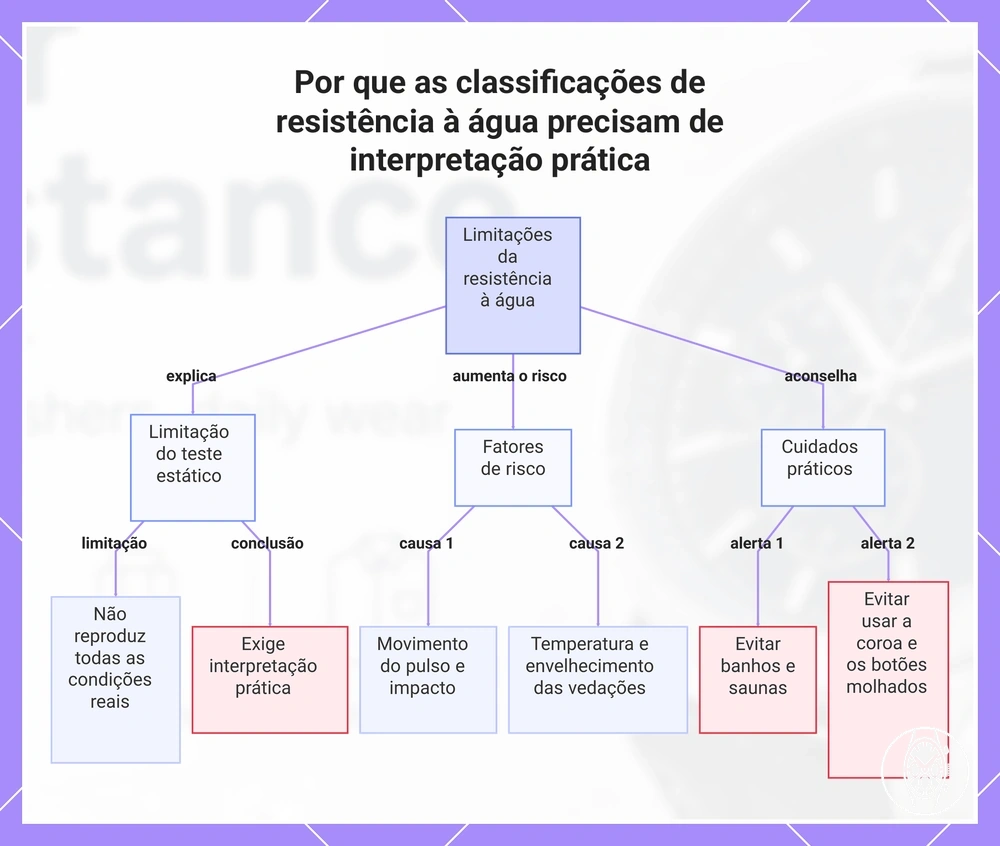 Por que as classificações de resistência à água precisam de interpretação prática