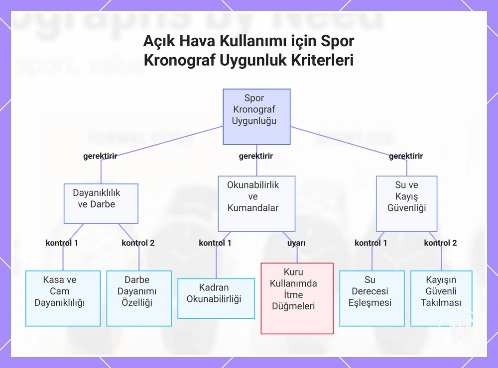 Açık Hava Kullanımı için Spor Kronograf Uygunluk Kriterleri
