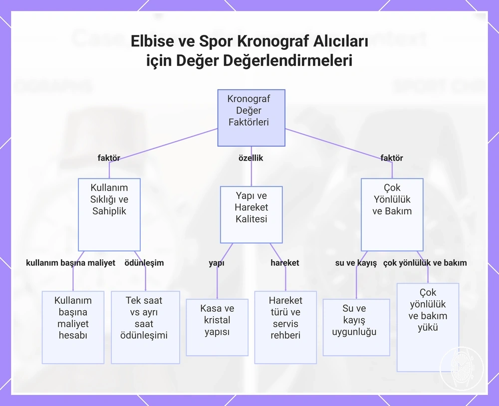 Elbise ve Spor Kronograf Alıcıları için Değer Değerlendirmeleri