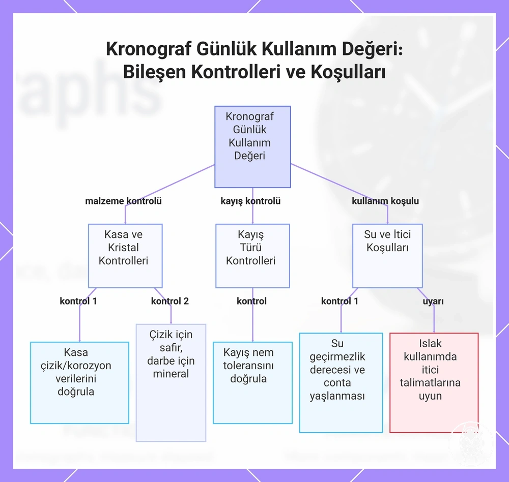 Kronograf Günlük Kullanım Değeri: Bileşen Kontrolleri ve Koşulları