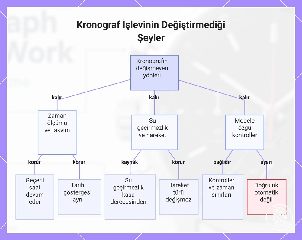 Kronograf İşlevinin Değiştirmediği Şeyler