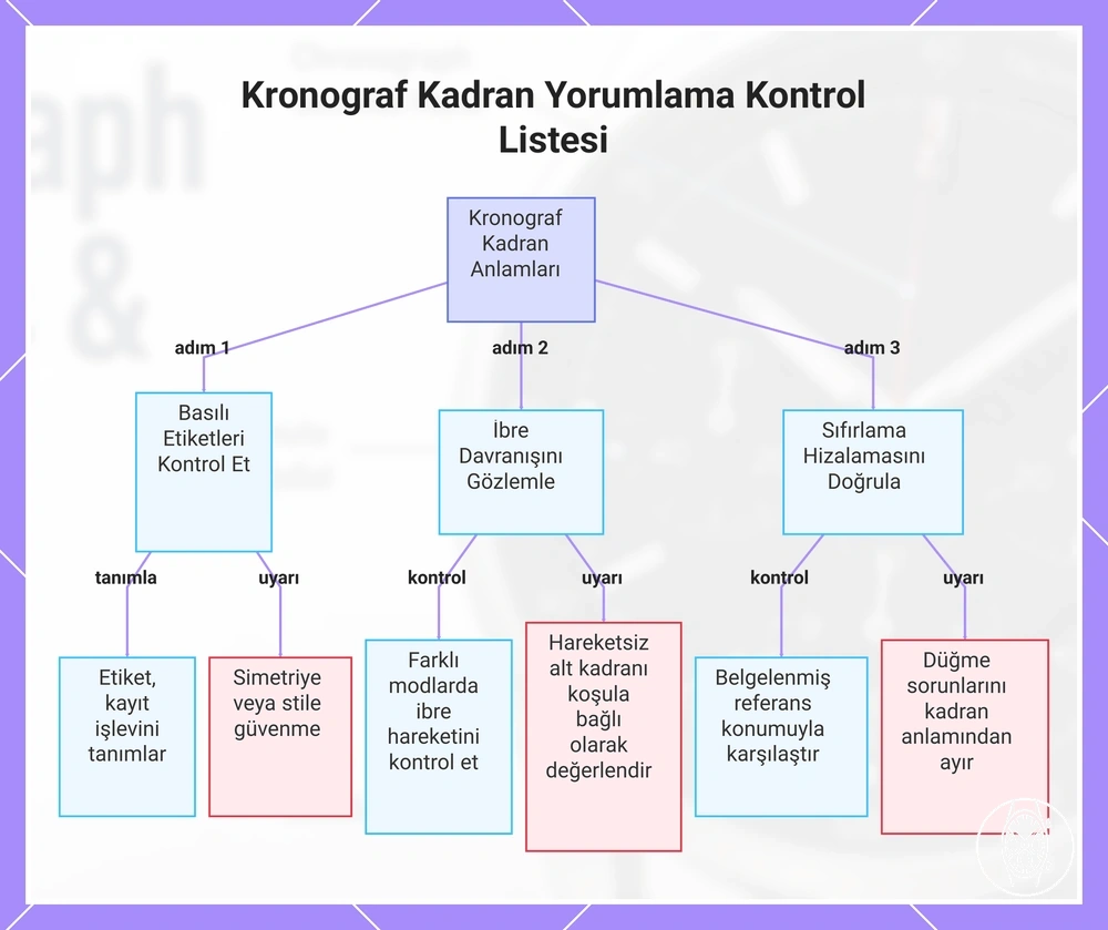 Kronograf Kadran Yorumlama Kontrol Listesi