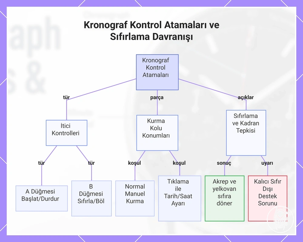 Kronograf Kontrol Atamaları ve Sıfırlama Davranışı