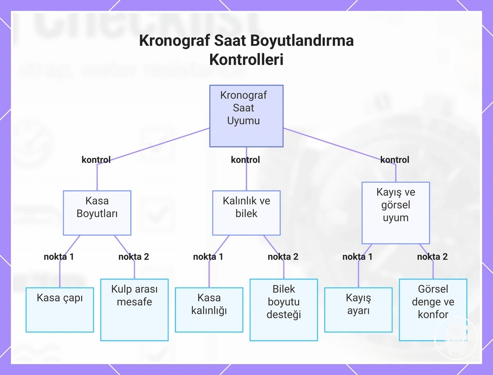 Kronograf Saat Boyutlandırma Kontrolleri