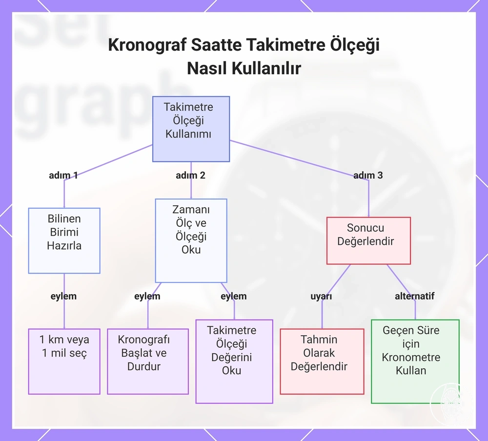 Kronograf Saatte Takimetre Ölçeği Nasıl Kullanılır