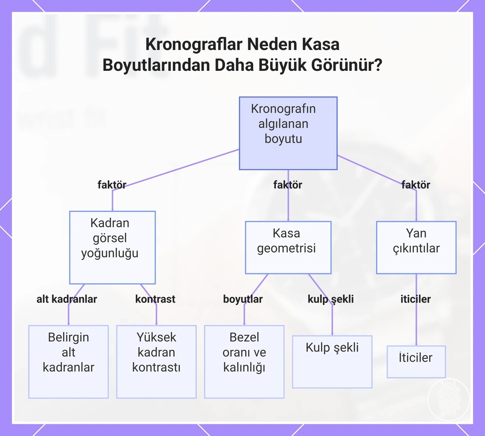 Kronograflar Neden Kasa Boyutlarından Daha Büyük Görünür?