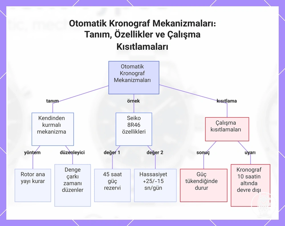 Otomatik Kronograf Mekanizmaları: Tanım, Özellikler ve Çalışma Kısıtlamaları